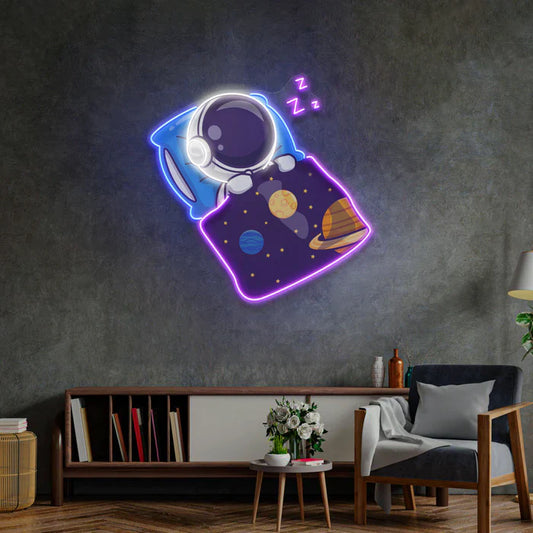 Sleeping Astronaut Neon Art LED Neon Sign Light Neon