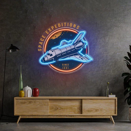 Spaceship Neon Art LED Neon Sign Light Neon