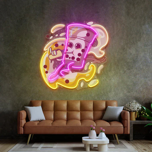 Surfing Bubble Tea Neon Art LED Neon Sign Light Neon