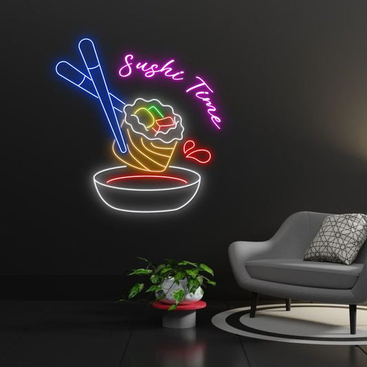 Sushi Time LED Neon Sign Light Neon
