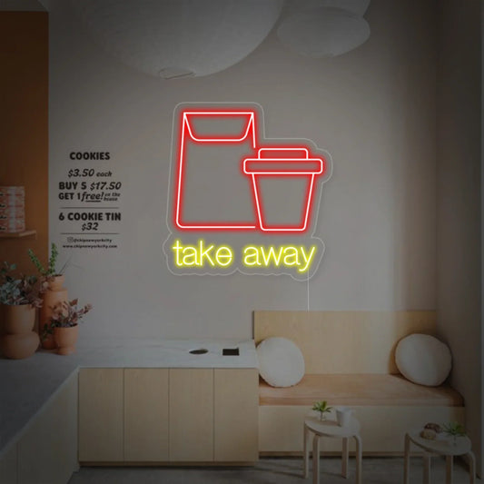 Take Away LED Neon Sign Light Neon