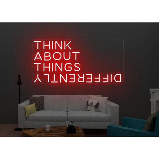 Think About Things Differently LED Neon Sign Light Neon