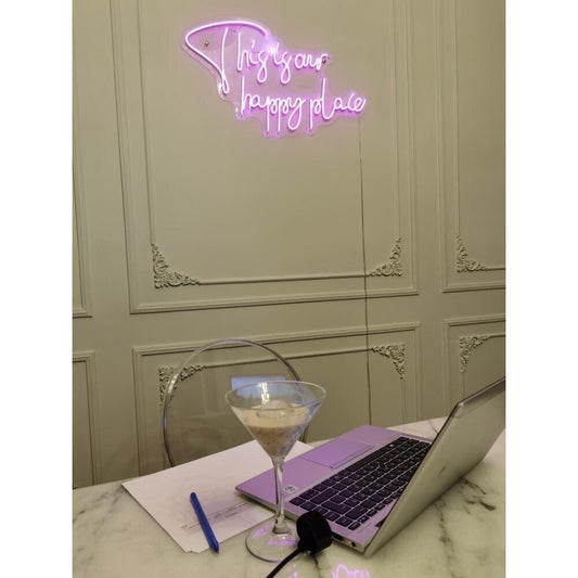 This Is Our Happy Place LED Neon Sign Light Neon