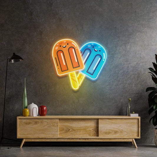 Two Ice Cream Neon Art LED Neon Sign Light Neon